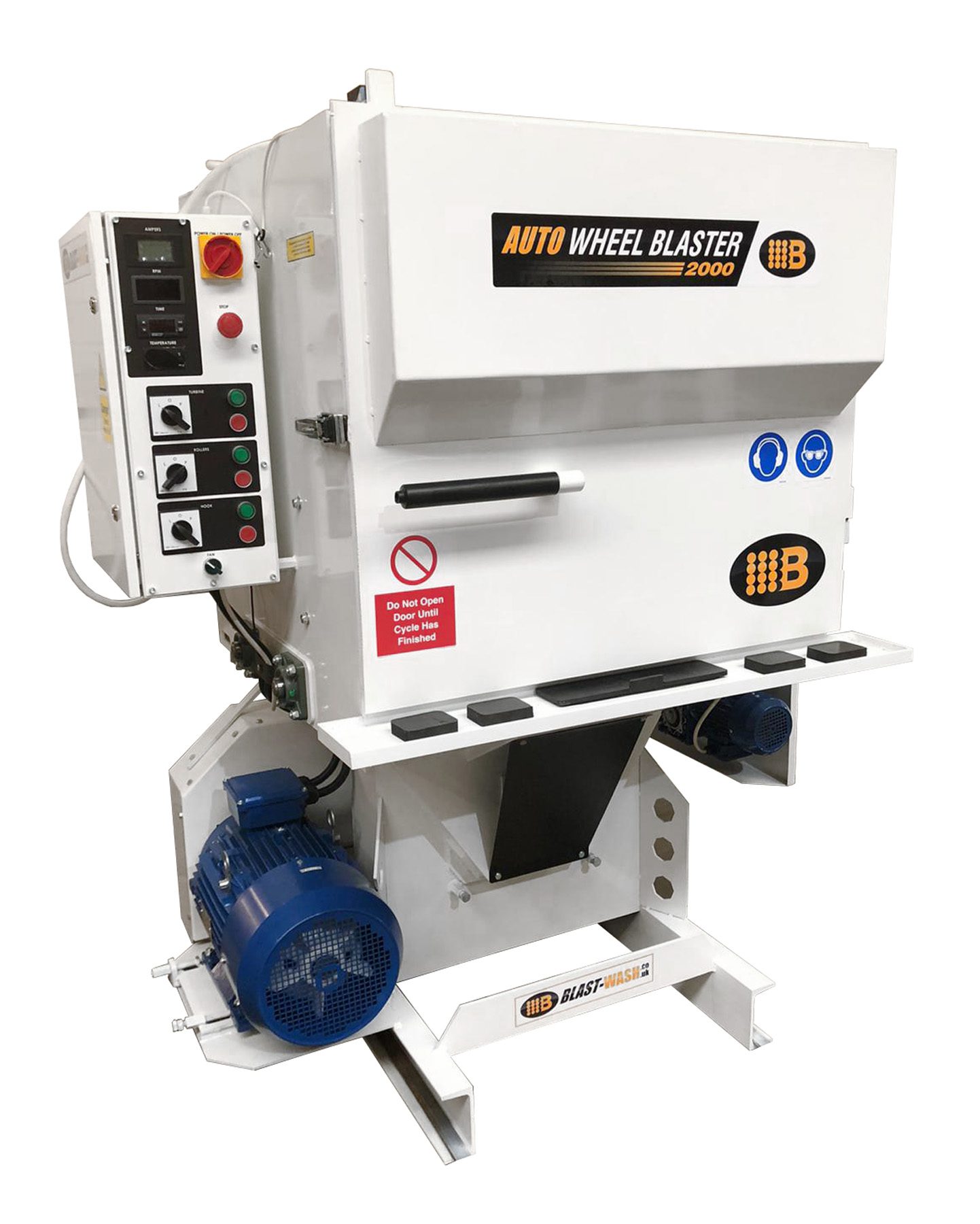 Steel shot wheel blaster